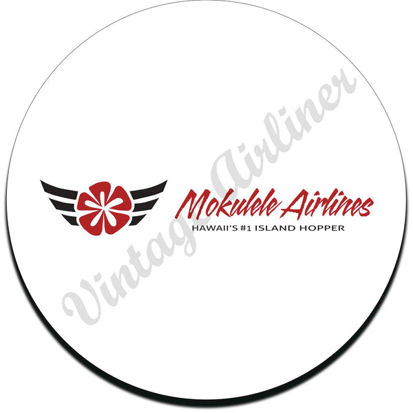 Mokulele Airlines old logo round coaster