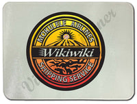 Wikiwiki shipping service logo cutting board