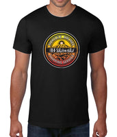 Mokulele Airlines Wikiwiki Shipping Service logo full chest t-shirt available in white, navy and black